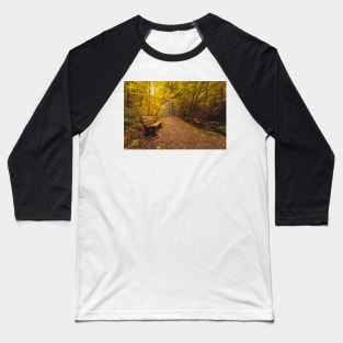 An Autumnal Bench Baseball T-Shirt